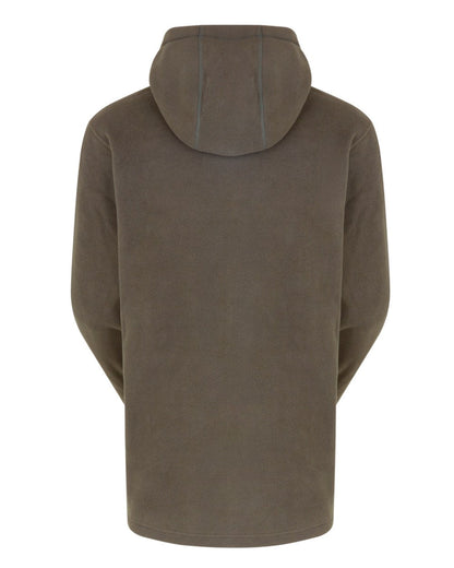 Smokey Olive Coloured Ridgeline Ballistic Hoodie On A White Background #colour_smokey-olive