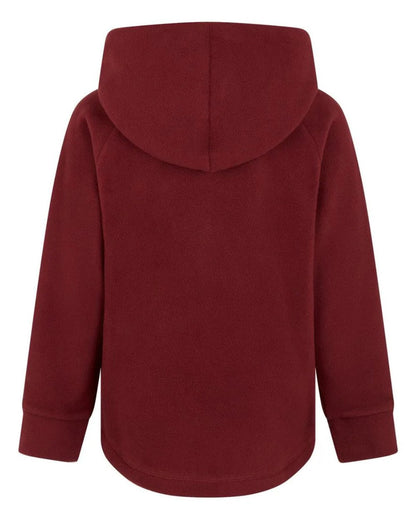 Winter Berry Coloured Ridgeline Childrens Northern Pines Fleece Hoodie On A White Background #colour_winter-berry