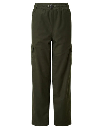 Deep Forest Coloured Ridgeline Childrens Spiker Trousers On A White Background #colour_deep-forest