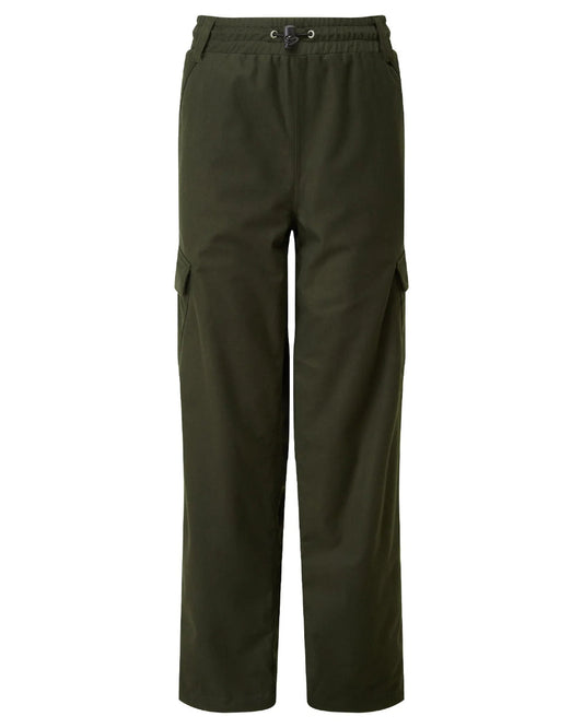 Deep Forest Coloured Ridgeline Childrens Spiker Trousers On A White Background #colour_deep-forest