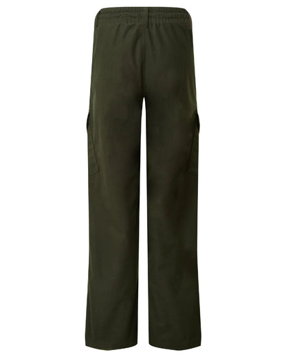 Deep Forest Coloured Ridgeline Childrens Spiker Trousers On A White Background #colour_deep-forest