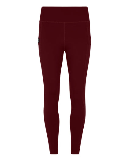 Winter Berry Coloured Ridgeline Womens Infinity Leggings On A White Background #colour_winter-berry