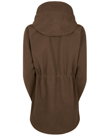 Bark Coloured Ridgeline Ladies Monsoon II Waterproof Smock On A White Background #colour_bark