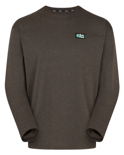 Light Bark Marl Coloured Ridgeline Mens Baseline Top On A White Background #colour_light-bark-marl