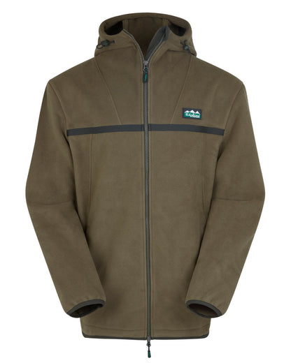Ivy Green Coloured Ridgeline Mens Kodiak Fleece Jacket On A White Background #colour_ivy-green