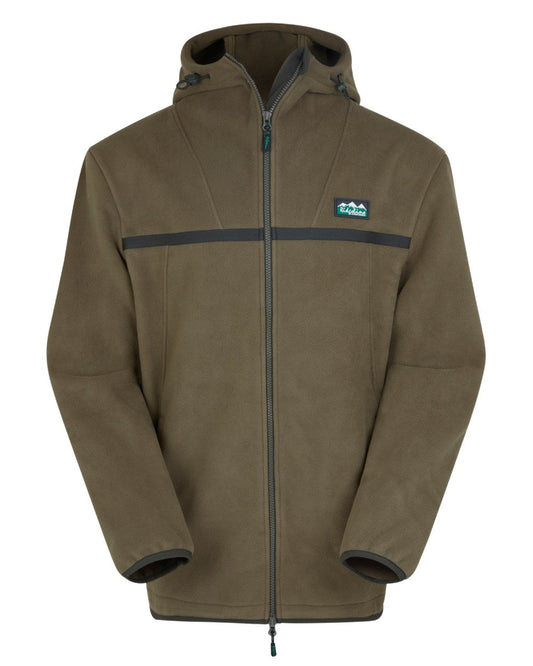 Ivy Green Coloured Ridgeline Mens Kodiak Fleece Jacket On A White Background #colour_ivy-green