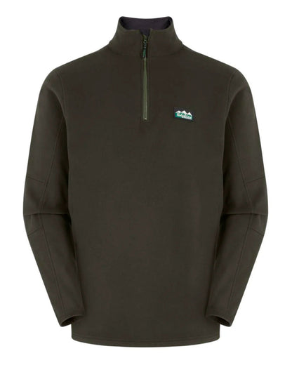 Ivy Green Coloured Ridgeline Mens Narvik Fleece On A White Background #colour_ivy-green
