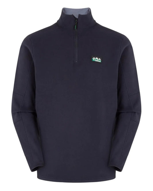 Navy Coloured Ridgeline Mens Narvik Fleece On A White Background #colour_navy