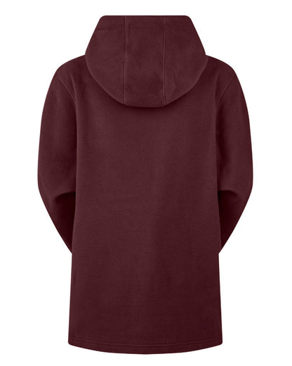 Winter Berry Coloured Ridgeline Womens Ballistic Hoodie On A White Background #colour_winter-berry