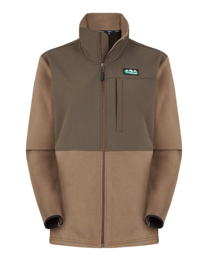 Light Bark Coloured Ridgeline Womens Hybrid Jacket On A White Background #colour_light-bark