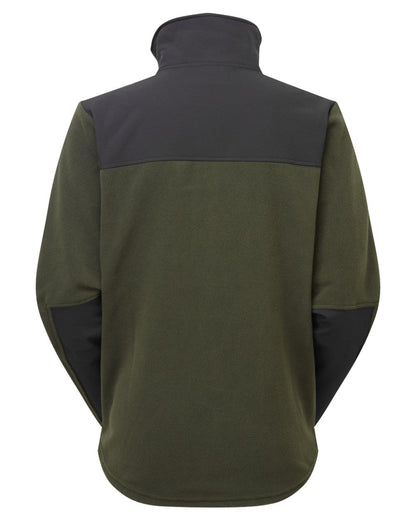 Olive Coloured Ridgeline Womens Hybrid Jacket On A White Background #colour_olive