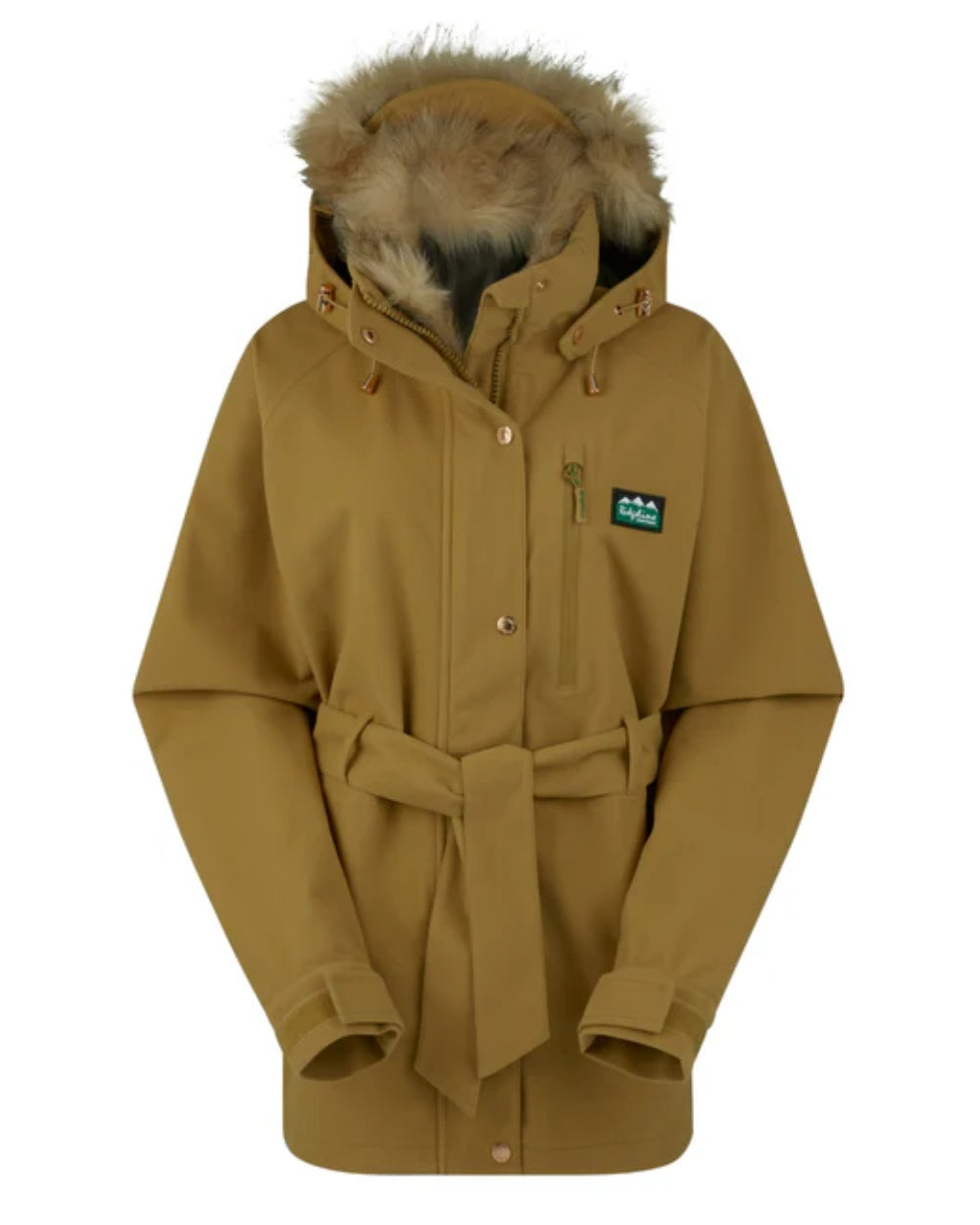 Teak coloured Ridgeline Ladies Monsoon Nordic Jacket on white background #colour_teak