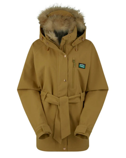 Teak coloured Ridgeline Ladies Monsoon Nordic Jacket on white background #colour_teak
