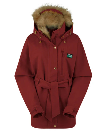 Winter Berry coloured Ridgeline Ladies Monsoon Nordic Jacket on white background #colour_winter-berry