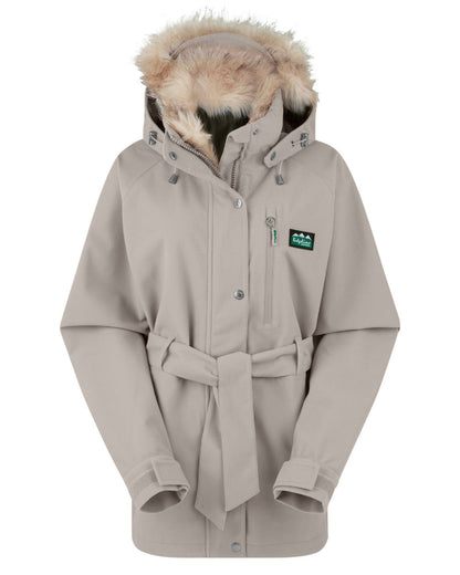 Mushroom Coloured Ridgeline Womens Monsoon Nordic Jacket On A White Background #colour_mushroom