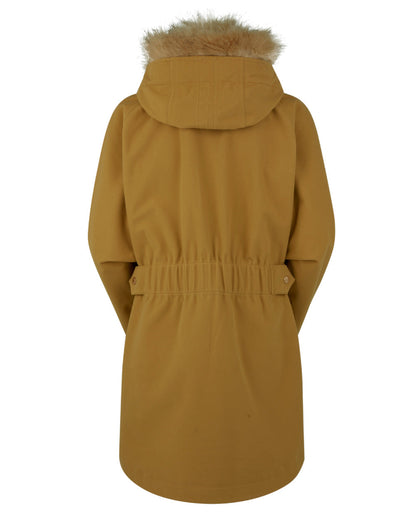 Teak Coloured Ridgeline Womens Monsoon Nordic Jacket On A White Background #colour_teak