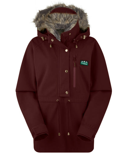 Winter Berry Coloured Ridgeline Womens Monsoon Nordic Smock On A White Background #colour_winter-berry