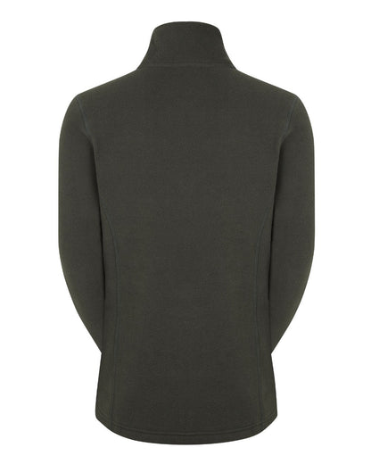 Deep Forest Coloured Ridgeline Womens Narvik Fleece On A White Background #colour_deep-forest