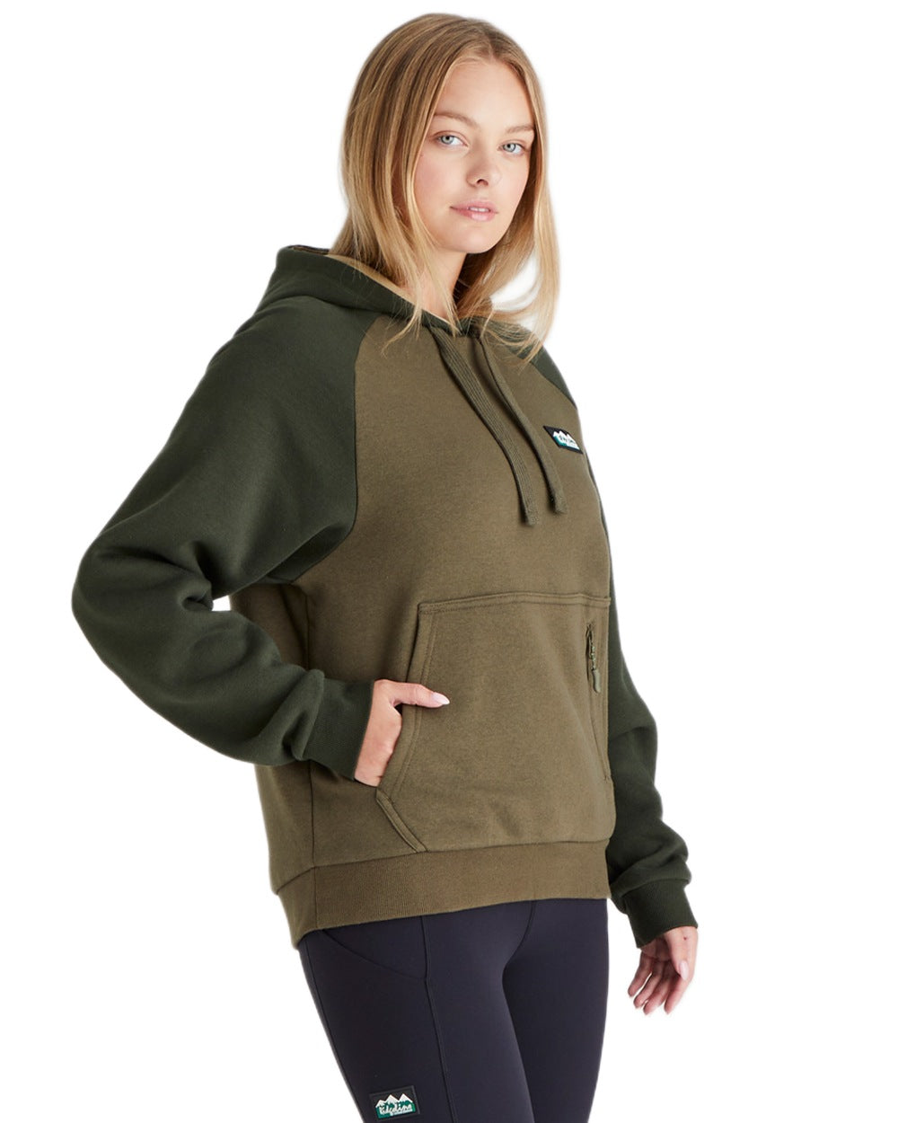 Ivy Green Coloured Ridgeline Womens North Island Hoodie On A White Background #colour_ivy-green