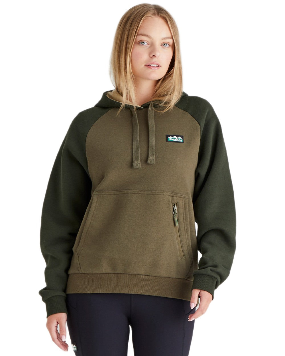 Ivy Green Coloured Ridgeline Womens North Island Hoodie On A White Background #colour_ivy-green