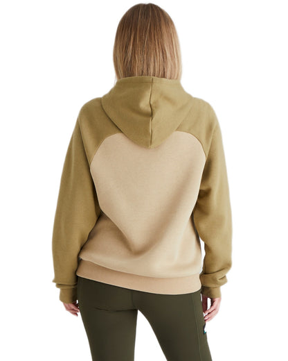 Teak Coloured Ridgeline Womens North Island Hoodie On A White Background #colour_teak
