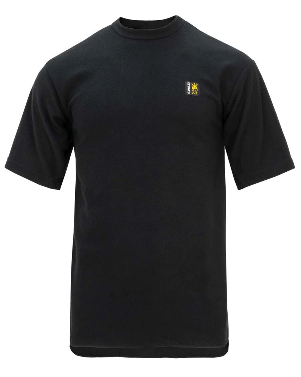 Black Coloured Swazi Micro Top On A White Background #colour_black