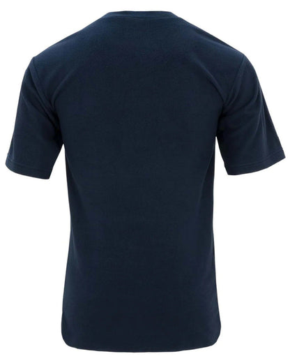 Navy Coloured Swazi Micro Top On A White Background #colour_navy