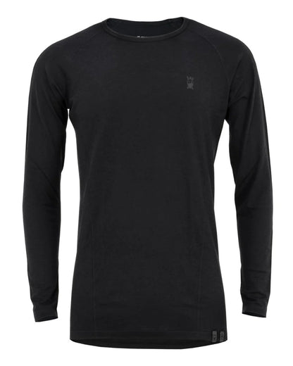 Onyx Coloured Swazi The Hoodoo Long Sleeve T-Shirt On A White Background #colour_onyx