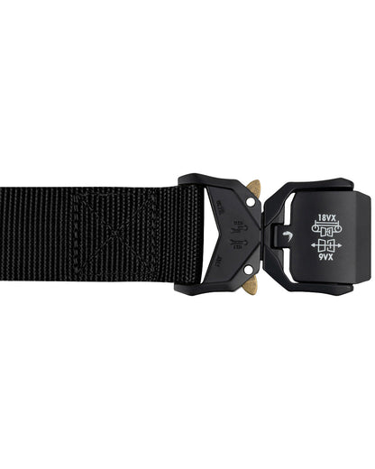 Black Coloured Viper Fast Belt on white background #colour_black