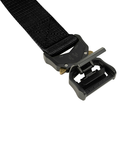 Black Coloured Viper Fast Belt on white background #colour_black