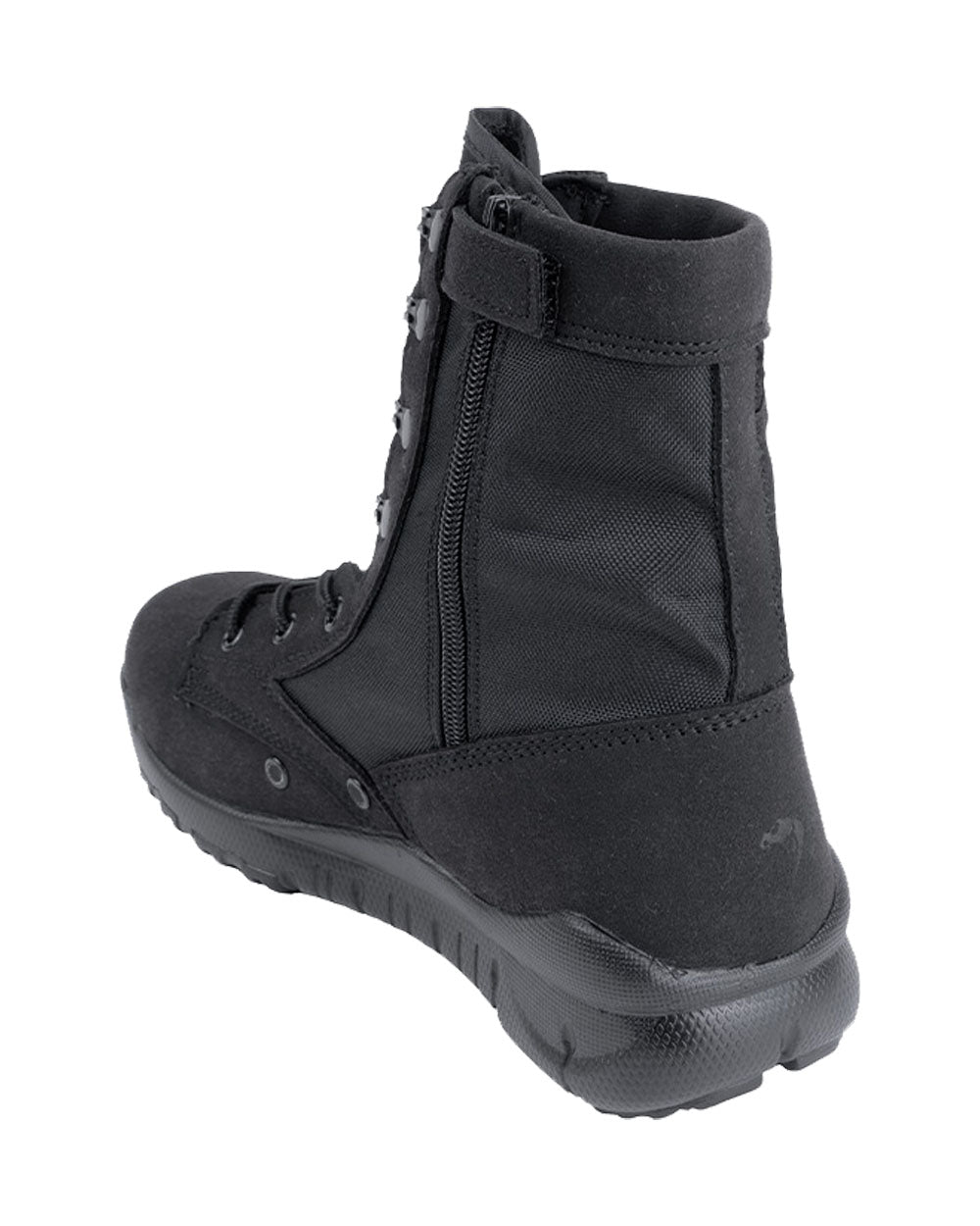 Black Coloured Viper Sneaker Boots on white background #colour_black