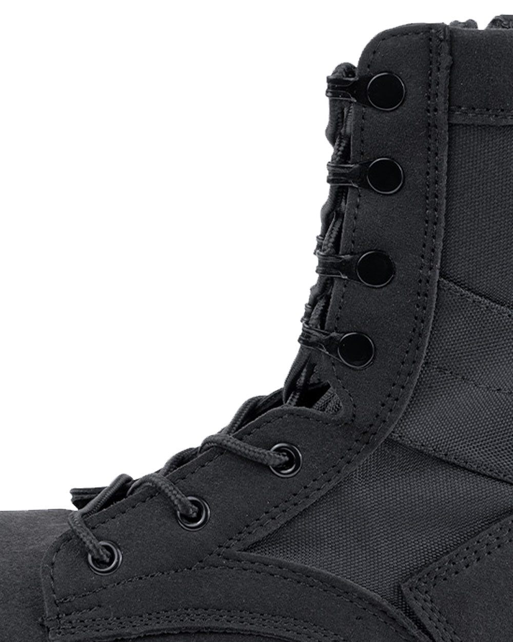 Black Coloured Viper Sneaker Boots on white background #colour_black