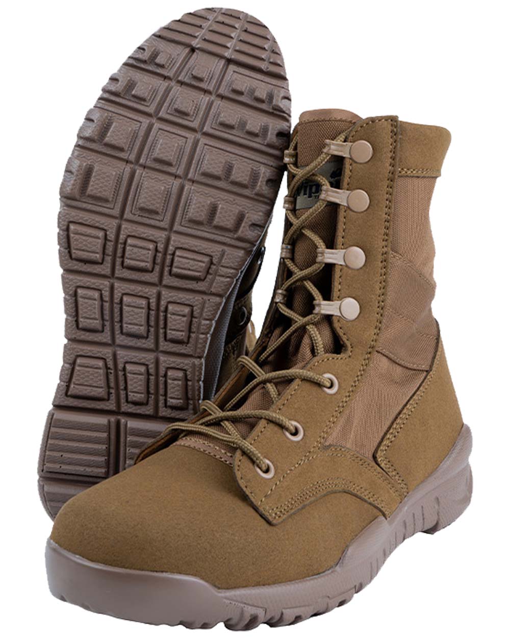 Coyote Coloured Viper Sneaker Boots on white background #colour_coyote