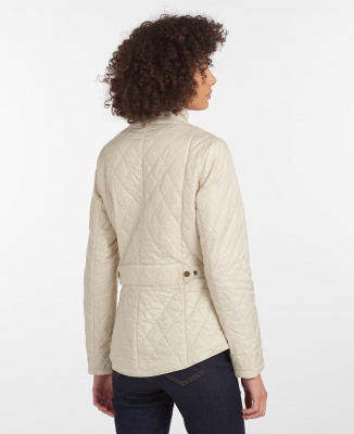 Barbour Flyweight Cavalry Quilted Jacket - Pearl/Stone