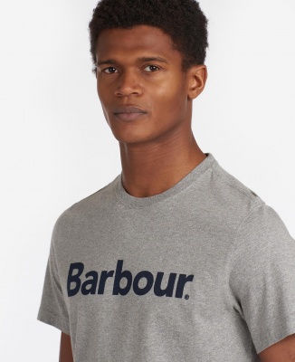 Barbour Logo T-Shirt - Grey Marl