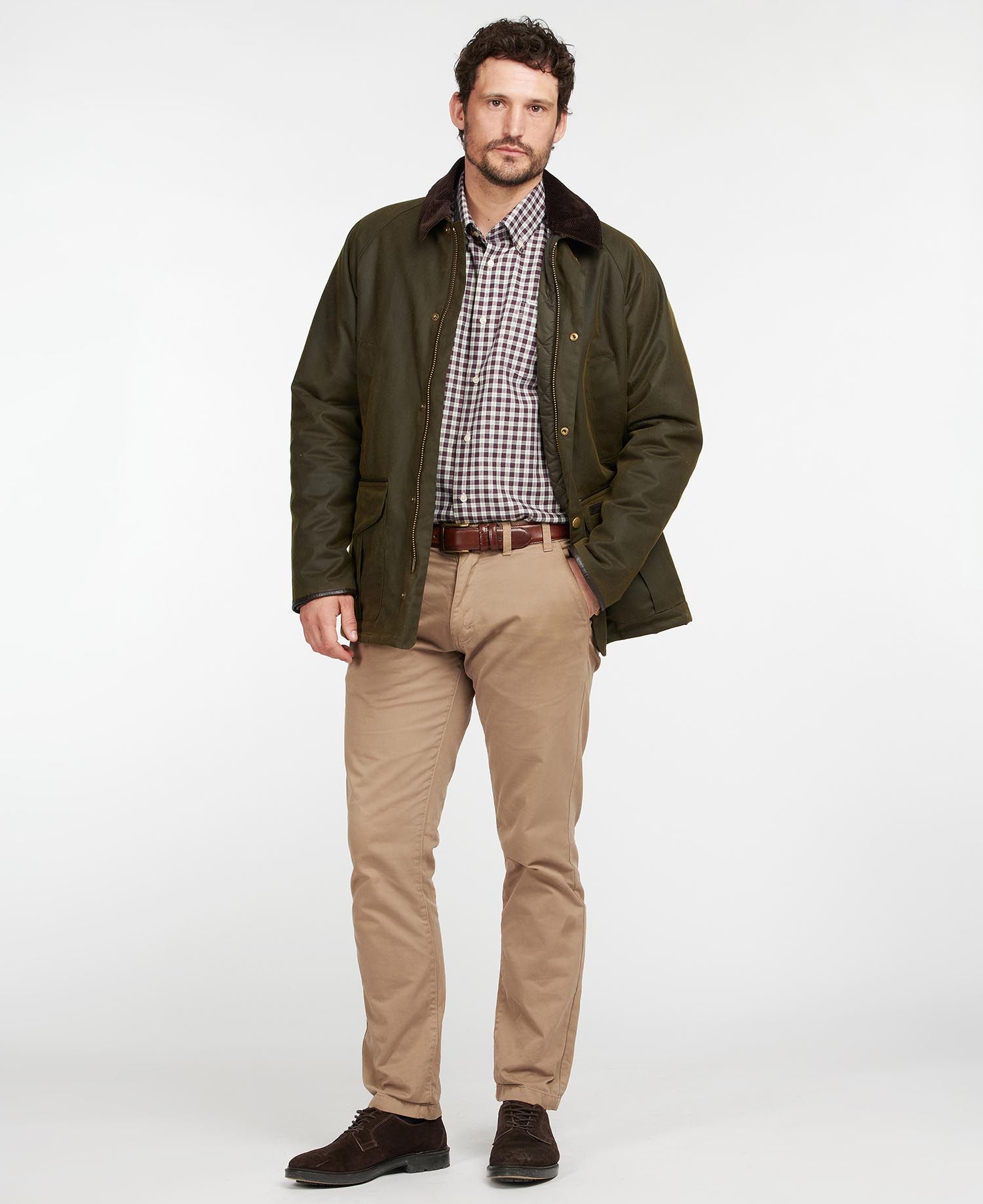 Barbour Stratford Wax Jacket - Olive SeriousCountrySports.com