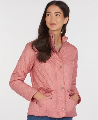 Barbour Flyweight Cavalry Quilted Jacket - Dusty Rose