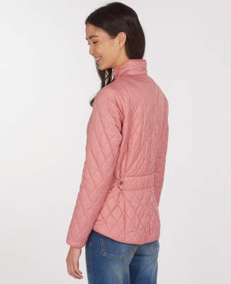 Barbour Flyweight Cavalry Quilted Jacket - Dusty Rose