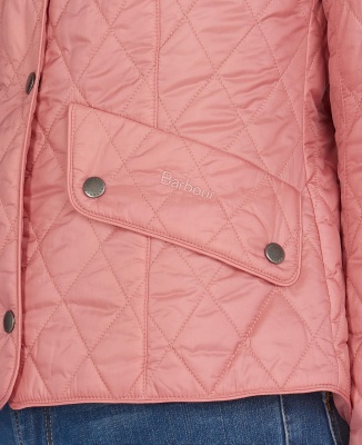 Barbour Flyweight Cavalry Quilted Jacket - Dusty Rose