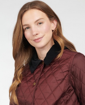 Barbour Annandale Quilted Jacket - Dark Plum